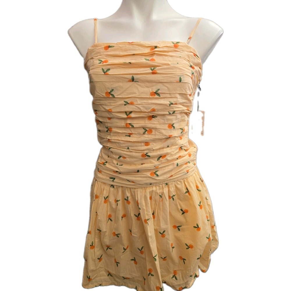 Women's Japna Dropped Waist line Lt. Peach Color Peach Fruit Print M